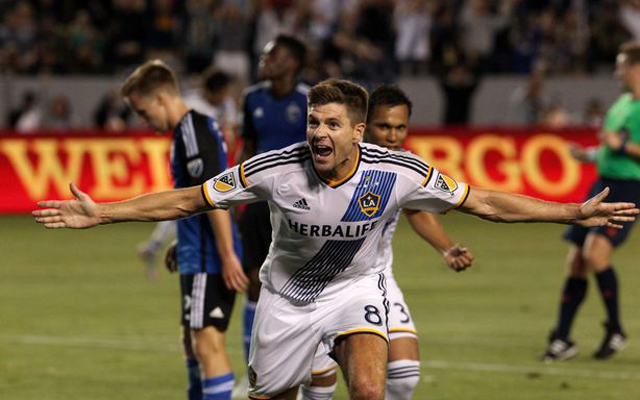 Steven Gerrard scores