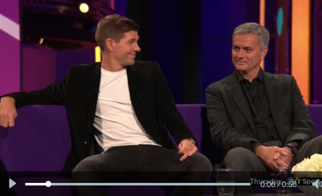 Steven Gerrard, jose Mourinho