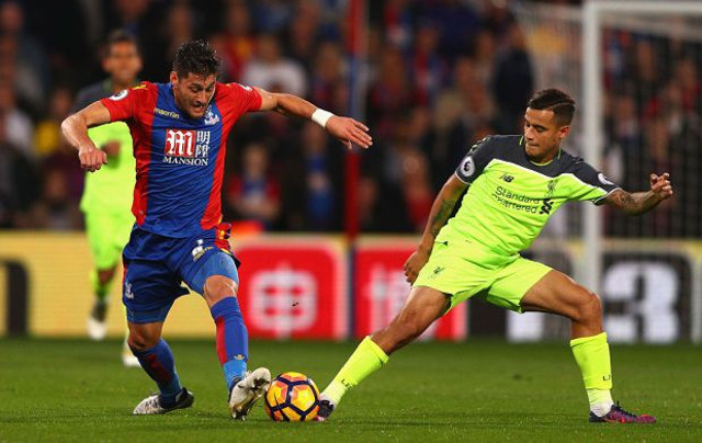 Philippe Coutinho, Joel Ward, Liverpool, Crystal Palace