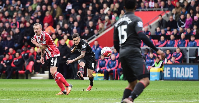 Philippe Coutinho, Daniel Sturridge, Jordy Clasie, Liverpool, Southampton