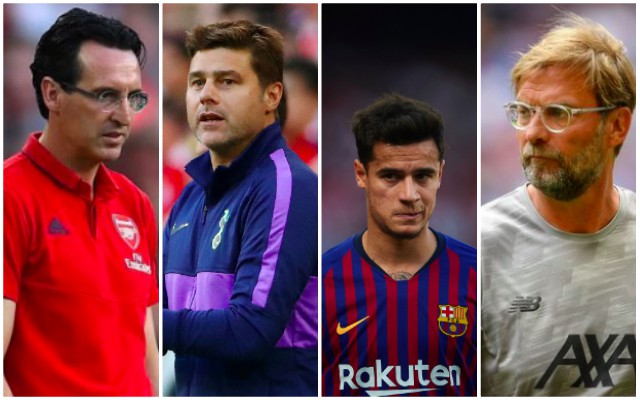 Emery-Pochettino-Coutinho-Klopp