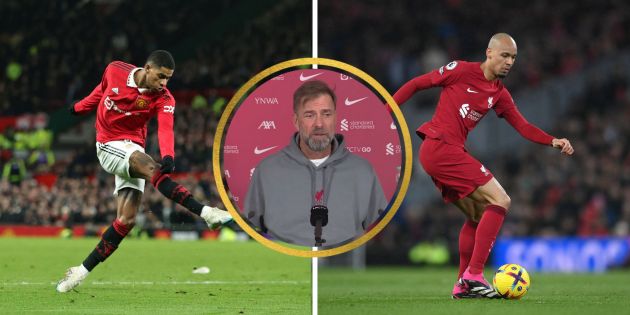 Fabinho, Rashford, Klopp