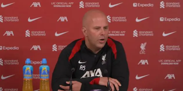 Arne Slot provides Trent Alexander-Arnold injury update