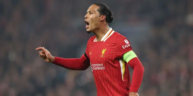 Virgil van Dijk in action for Liverpool in the Champions League