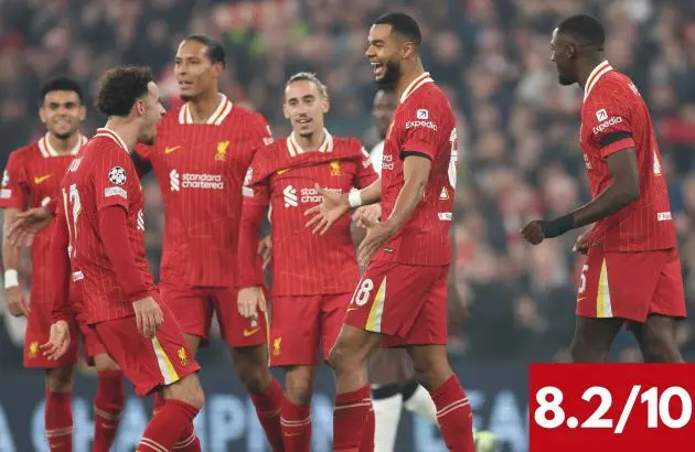 Curtis Jones was restored to the midfield after the Brighton comeback win.