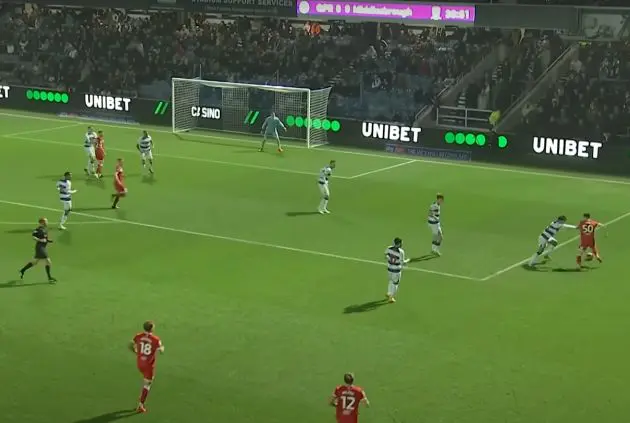 Ben Doak set up Riley McGree to score against QPR