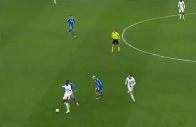 Ibrahima Konate duped Federico Dimarco with an audacious dragback