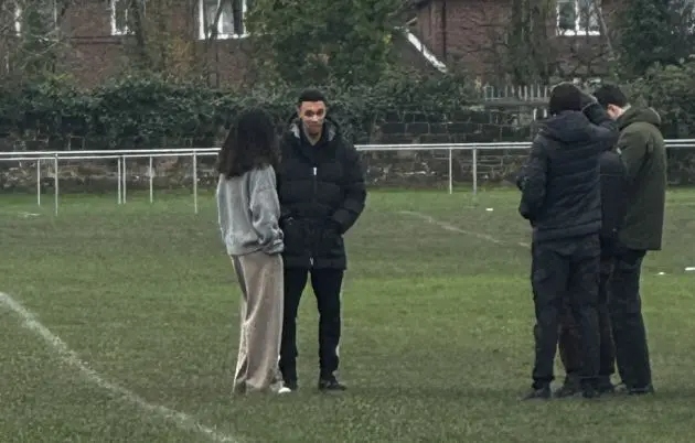 Trent was spotted with an LFCTV camera crew on Monday