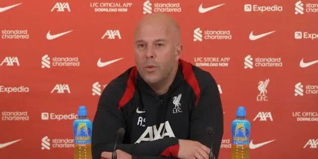 Arne Slot on Darwin Nunez using Liverpool fans