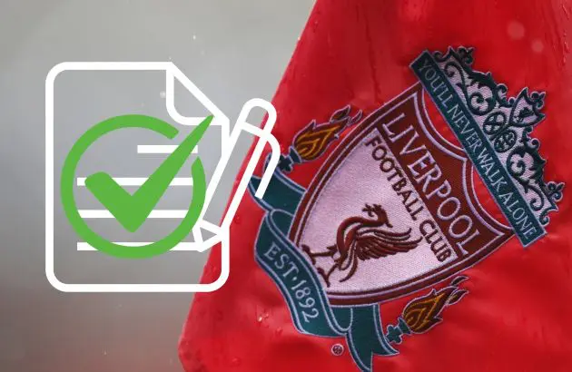 Liverpool F.C. flag ahead of Women's Super League game.