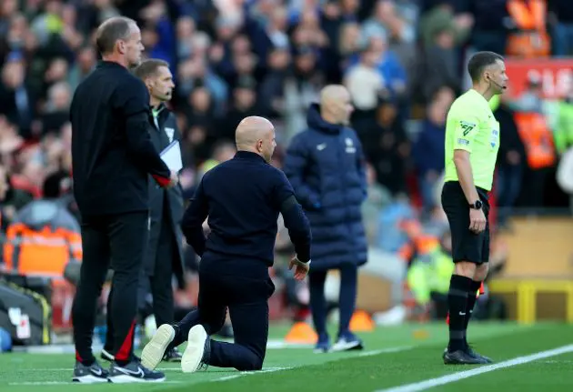 Arne Slot will serve a touchline ban against Southampton