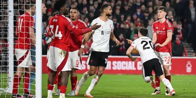 Diogo Jota runs to celebrate with Kostas Tsimikas after Liverpool goal