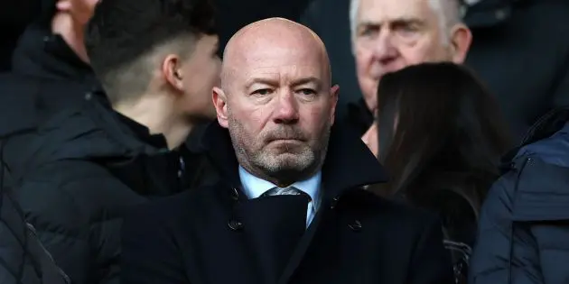 Alan Shearer watches Celtic vs Rangers