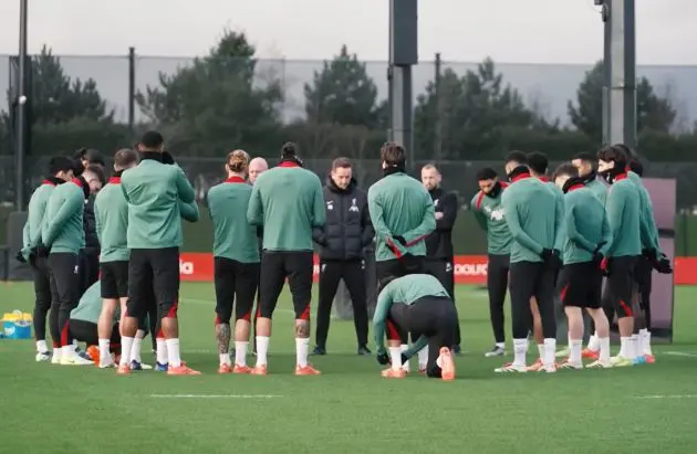 Rio Ngumoha trained with Liverpool's first team on Friday