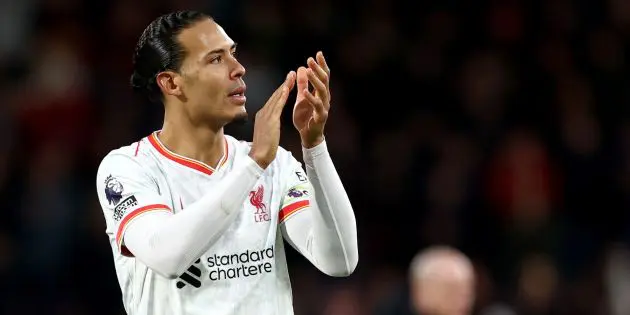 Virgil van Dijk applauds Liverpool fans