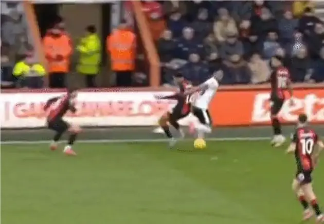 Ryan Gravenberch twisted past two Bournemouth players with a delightful spin
