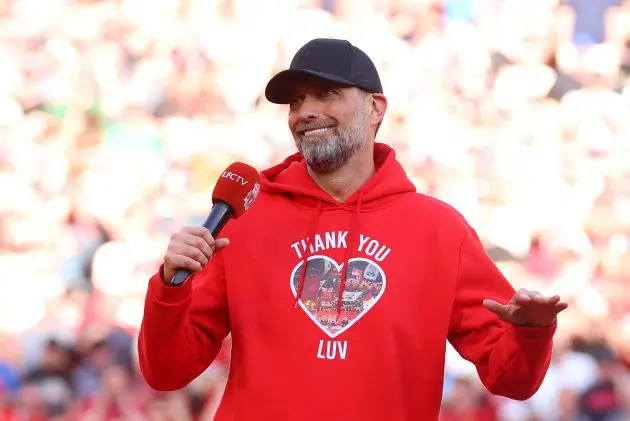 Jurgen Klopp speaks after his final game at Anfield