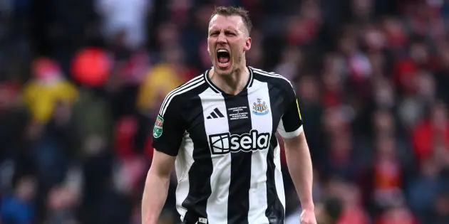 Dan Burn in action against Newcastle