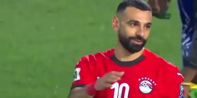 Mo Salah mobbed at full time for Egypt