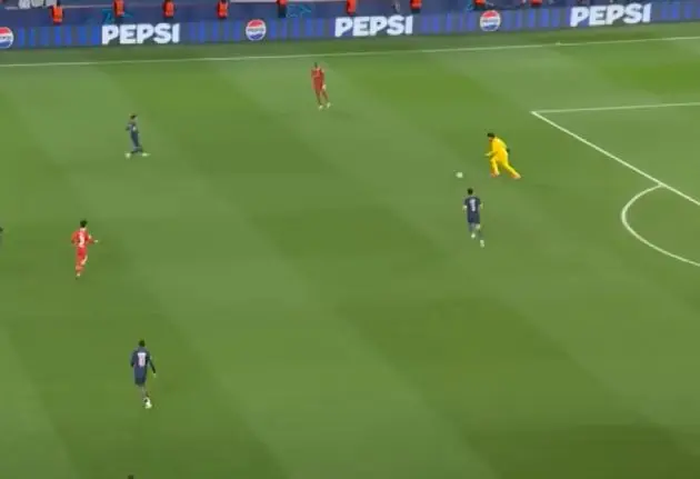 Alisson Becker picked out Darwin Nunez with an inch-perfect long-range pass