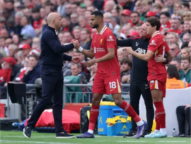 Arne Slot confirmed that Cody Gakpo will be in the Liverpool squad to face PSG