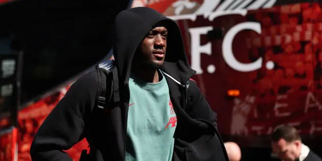 Ibou Konate before the game with Fulham
