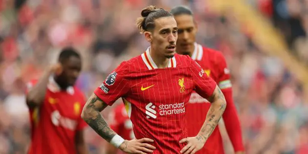 Kostas Tsimikas playing at Anfield