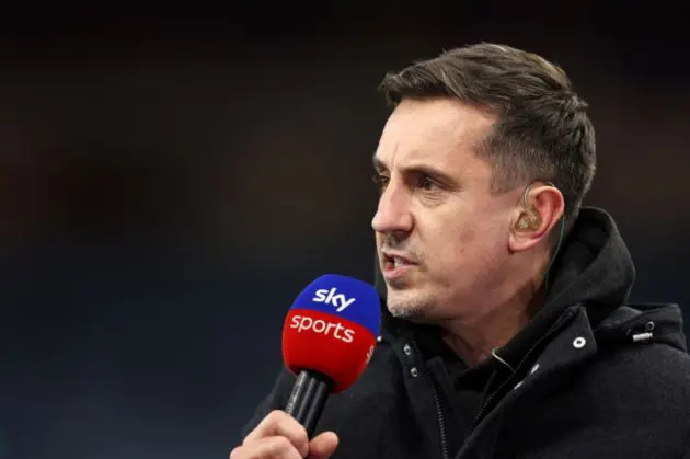 Gary Neville felt that James Tarkowski was 'lucky' not to have been sent off against Liverpool