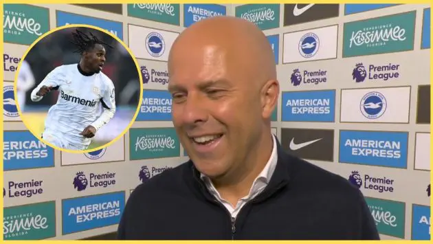 Arne Slot batted off questions about Jeremie Frimpong's impending transfer to Liverpool