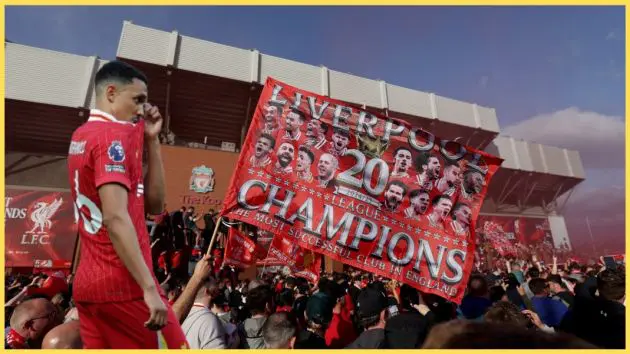 Many Liverpool fans booed Trent Alexander-Arnold at Anfield on Sunday