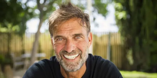 Jurgen Klopp speaks with WELT