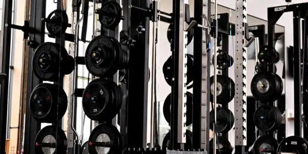 The Liverpool gym during Milos Kerkez's medical