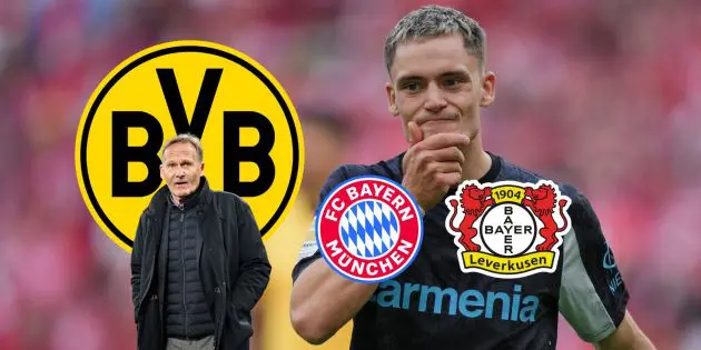 Hans-Joachim Watzke Dortmund CEO Florian Wirtz Leverkusen