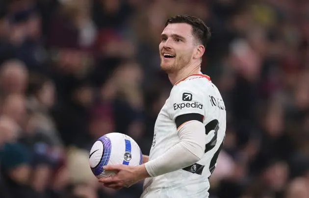 Andy Robertson has hinted that Milos Kerkez to Liverpool 'could potentially be done'