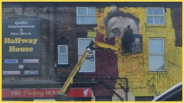 New Diogo Jota mural taking shape