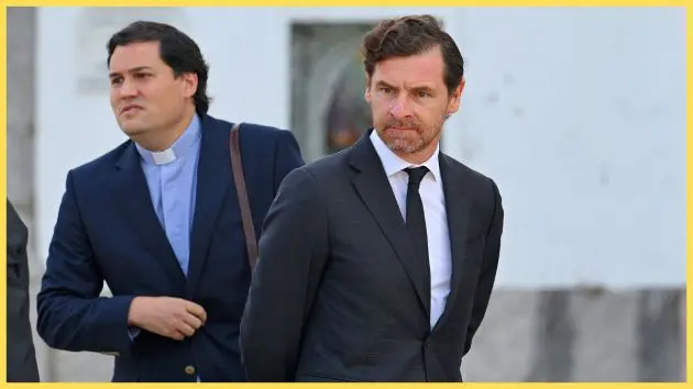 Andre Villas-Boas at Diogo Jota's funeral