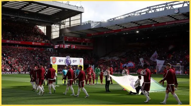 Liverpool and Arsenal played out a goalless first half at Anfield