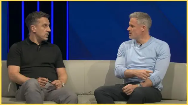 Gary Neville and Jamie Carrragher disagreed over whether Liverpool will retain their Premier League title this season