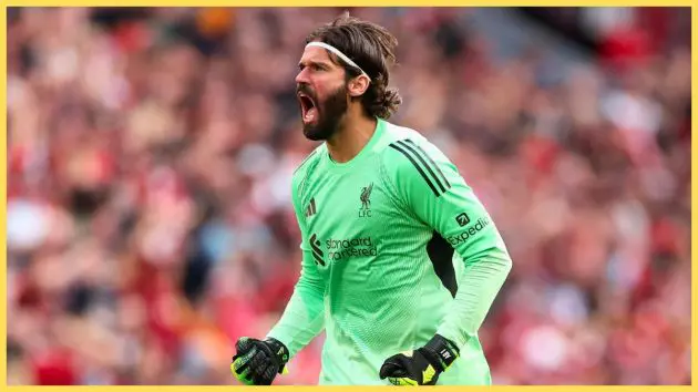 Alisson Becker of Liverpool