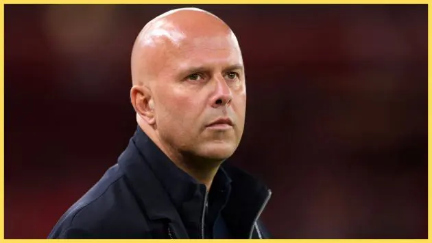 Arne Slot watches on against Southampton