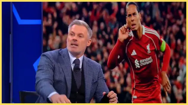 Jamie Carragher praises Virgil van Dijk