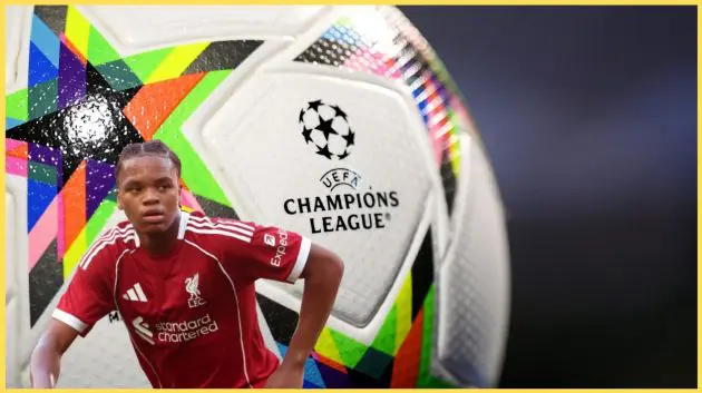 Rio Ngumoha has been named in Liverpool's Champions League squad