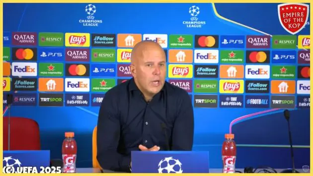 Arne Slot speaks after Galatasaray