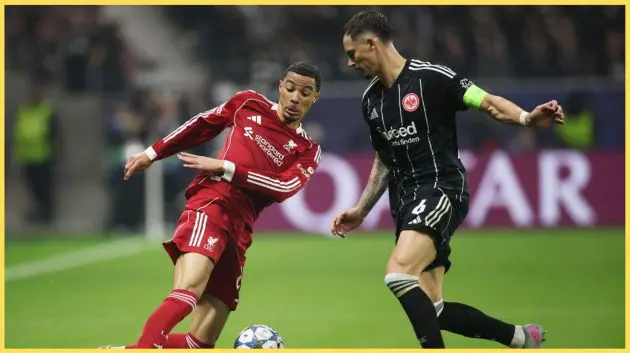 Hugo Ekitike enjoyed a terrific performance for Liverpool against his former club Eintracht Frankfurt