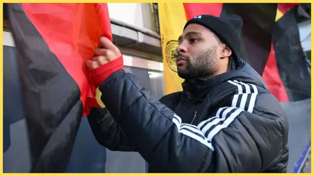 Serge Gnabry in Germany training