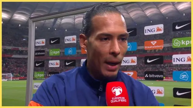 Virgil van Dijk speaks after Netherlands draw