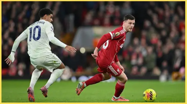 Andy Robertson said Liverpool fans had every right to leave Anfield early in their defeat to Nottingham Forest