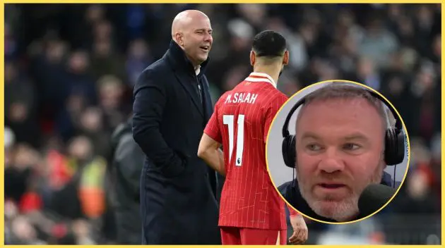 Wayne Rooney has implored Arne Slot not to play Mo Salah in Liverpool's next two games