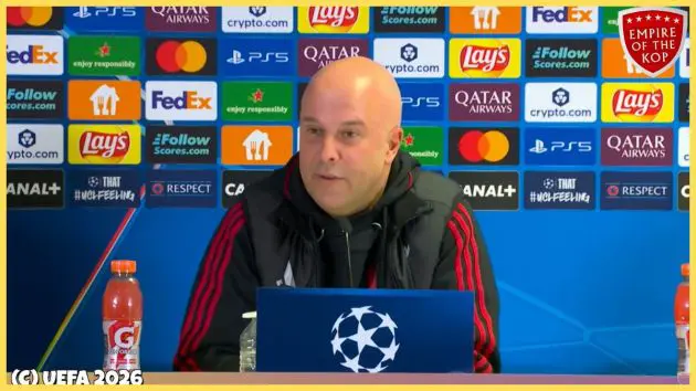 Arne Slot addresses Xabi Alonso question
