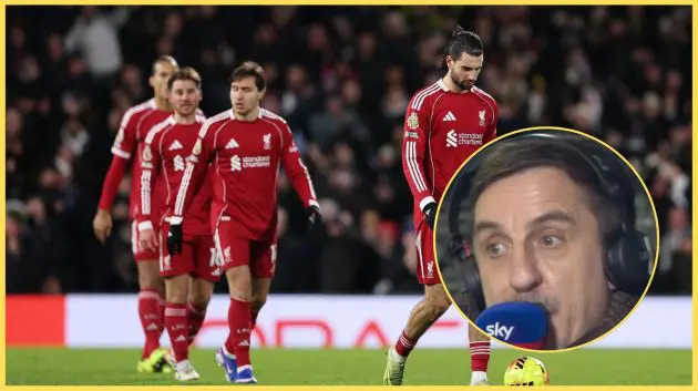 Gary Neville is still backing Liverpool to qualify for next season's Champions League